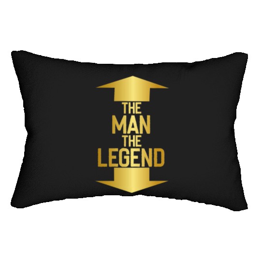 the man the legend Lumbar Pillows
