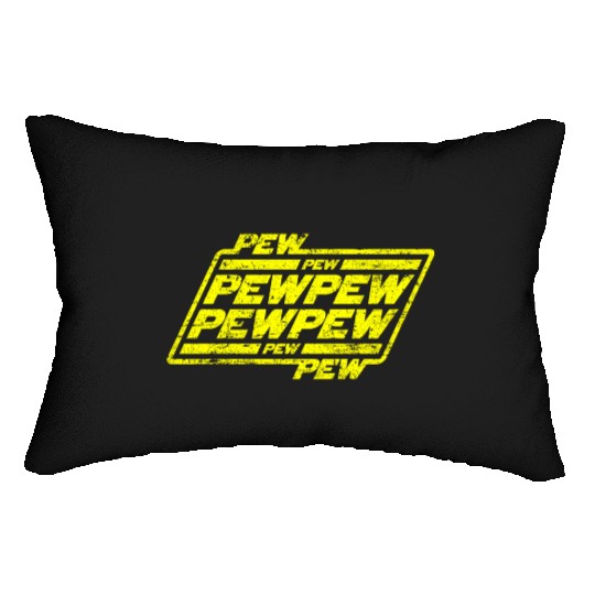 Pew Pew Pew Lumbar Pillows
