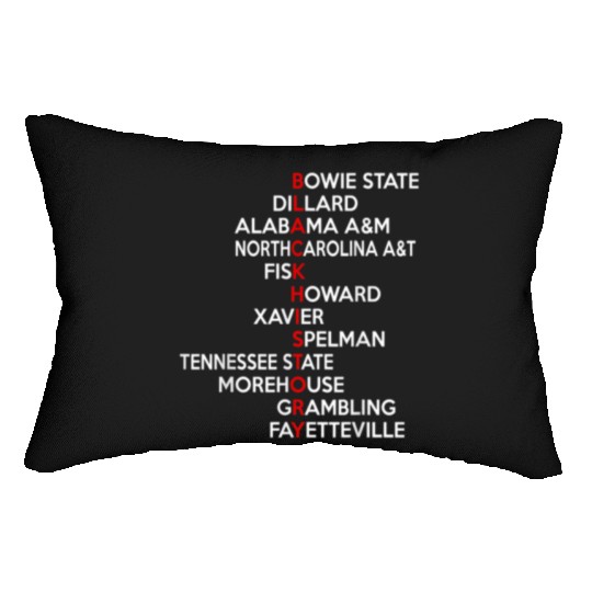 Black History Historically black colleges universi Lumbar Pillows