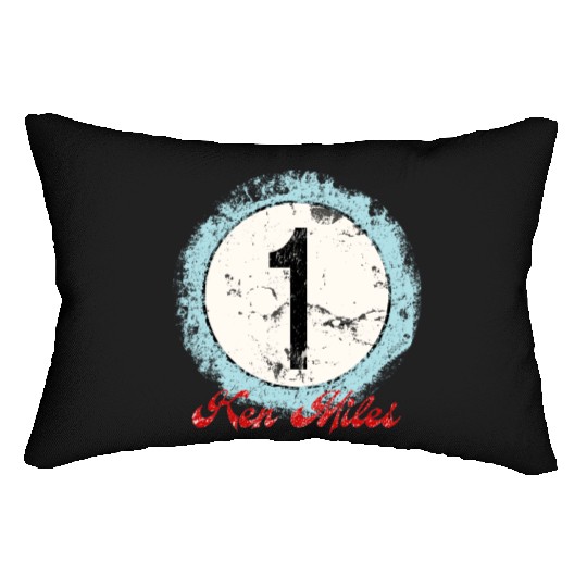 Ken Miles Rugged Number Lumbar Pillows