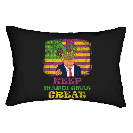 Keep Mardi Gras Great Party Lumbar Pillows Parade Lumbar Pillows