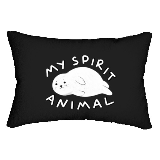 Seal is my spirit animal Lumbar Pillows
