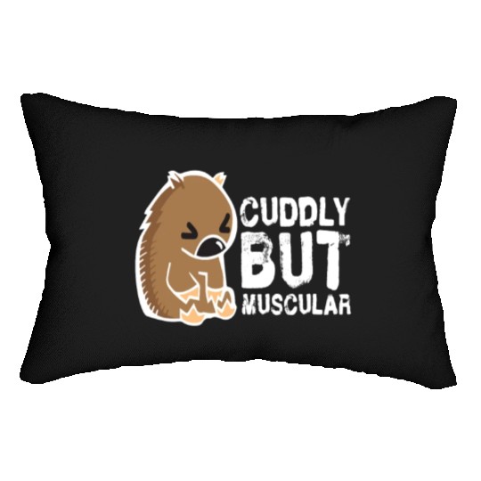 Cuddly But Muscular Wombat Sweet Australia Wild Lumbar Pillows