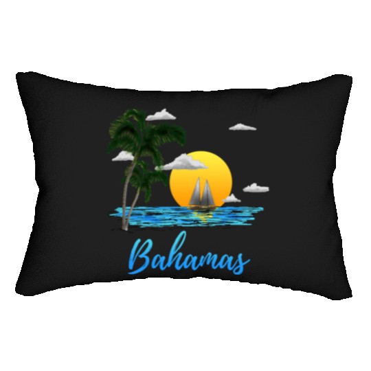Bahamas Vacation Sailing Lumbar Pillows