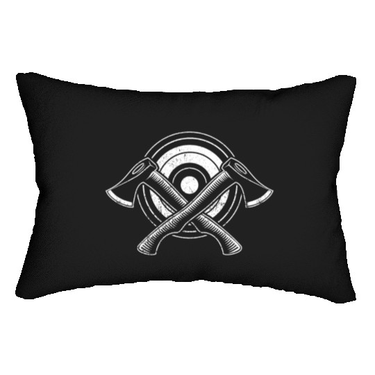 Bullseye Axe Throwing - Cool Axe Thrower Gift Lumbar Pillows