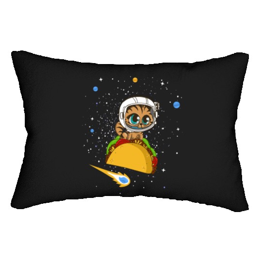 Taco Cat In Space Lumbar Pillows Dancing Cat Taco