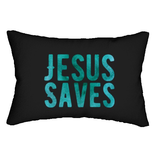 Christian Store - Jesus Saves - Christian Lumbar Pillows