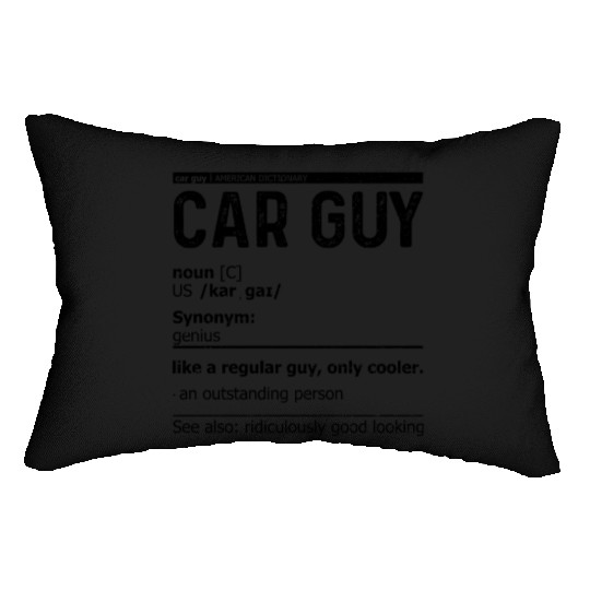 Car Guy Definition Lumbar Pillows