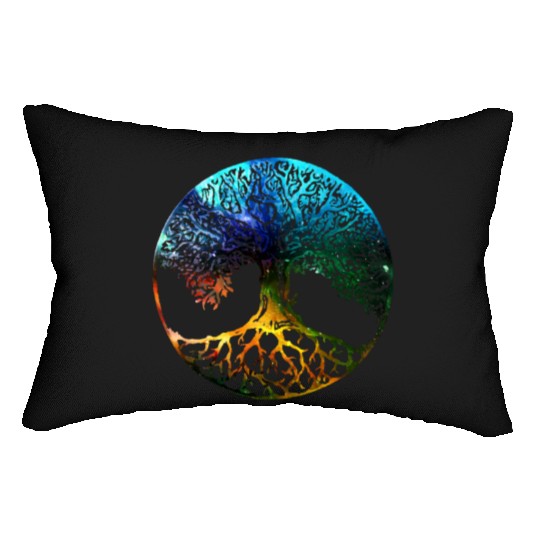 Tree of Life Mandala Lumbar Pillows