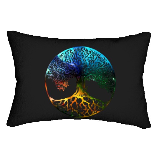 Tree of Life Mandala Lumbar Pillows