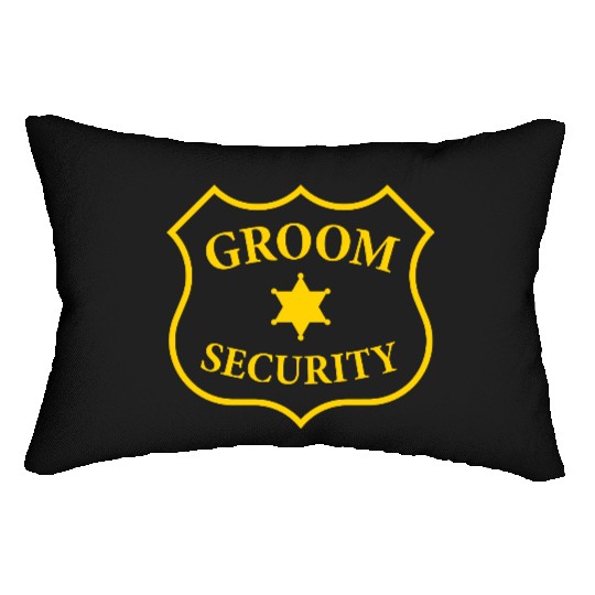 Groom Security Patch (Bachelor Party / Stag Night) Lumbar Pillows