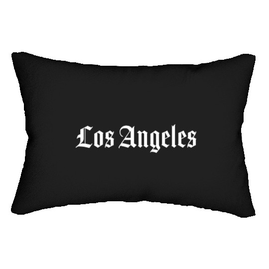 Los Angeles California Script Gift Lumbar Pillows