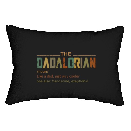 The DADALORIAN, Funny Fathers day gift for dad Lumbar Pillows