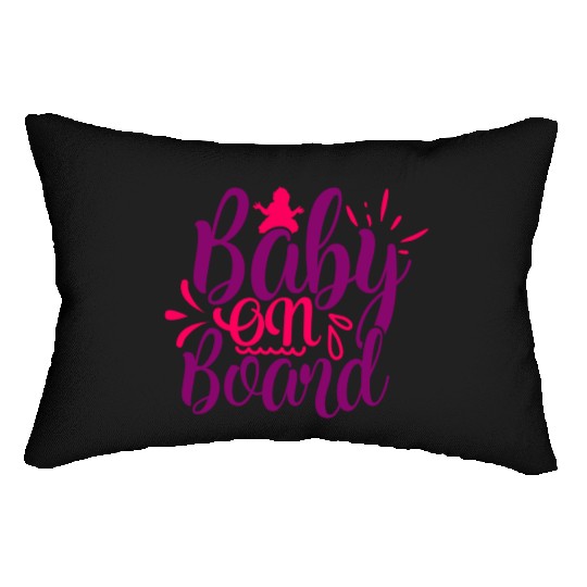 Lumbar Pillows of maternity baby on board gift humor fun