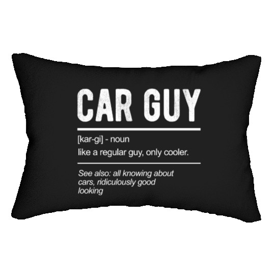 Car Guy Definition Lumbar Pillows