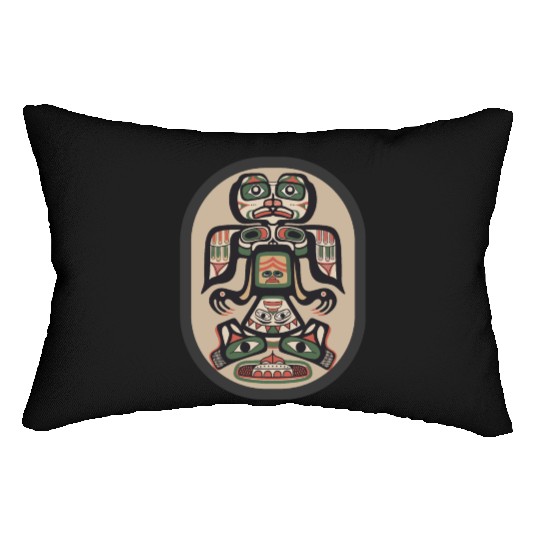 Northwest Native American Indian Haida Tribe Art Lumbar Pillows