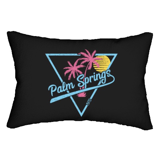 Palm Springs Vintage Retro 1975 Lumbar Pillows