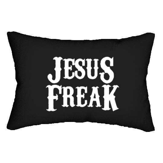 Jesus freak Lumbar Pillows