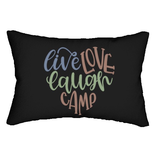 Live Love Laugh Camp RV Lumbar Pillows