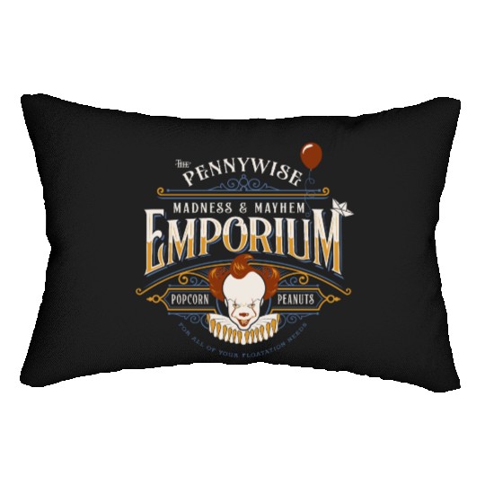 The Pennywise Madness & Mayhem Emporium Lumbar Pillows