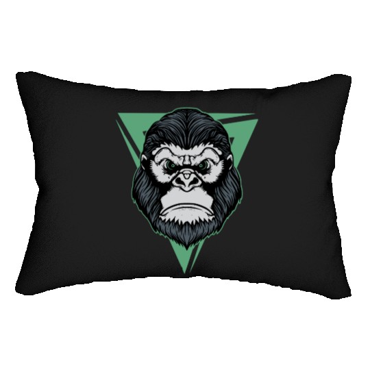 Gorilla Tattoo Art Lumbar Pillows