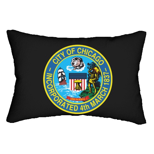 Seal of Chicago, Illinois Lumbar Pillows