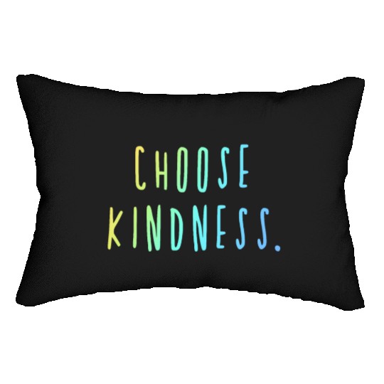 Choose Kindness Cool Colors Ombre Lumbar Pillows