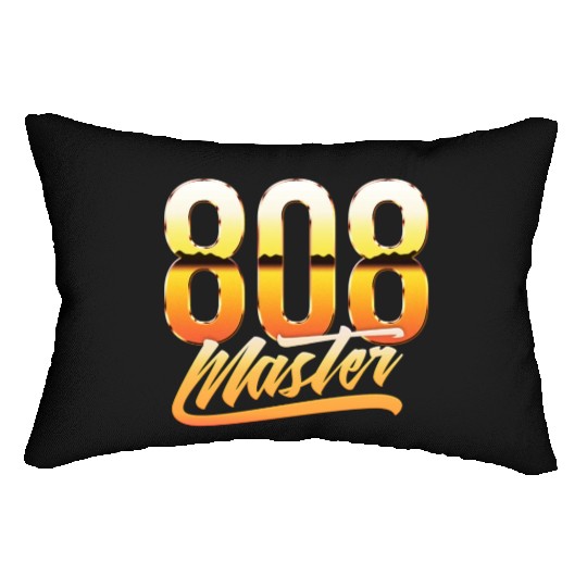 808 master - 80s style Lumbar Pillows