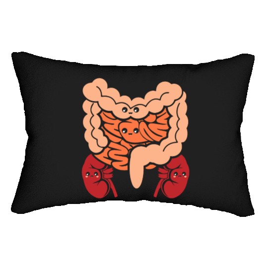 Cute Human Anatomy Body Parts Organs Gift Lumbar Pillows