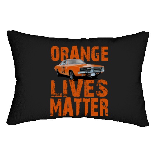 General Lee Dukes Of Hazzard Retro Orange Lives Lumbar Pillows