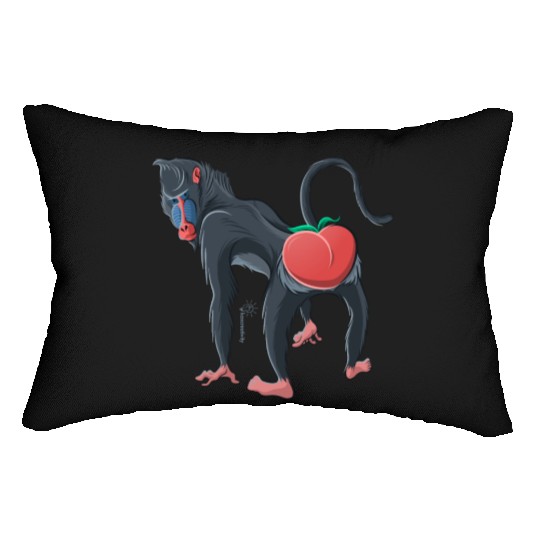 Le Baboon's Peach Lumbar Pillows