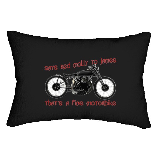 Says Red Molly to James Lumbar Pillows