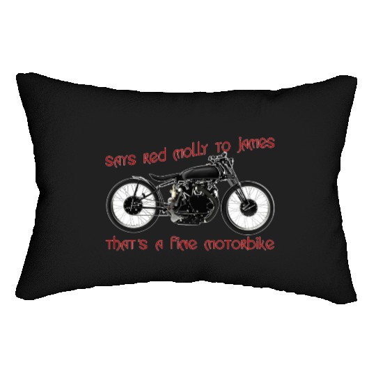 Says Red Molly to James Lumbar Pillows