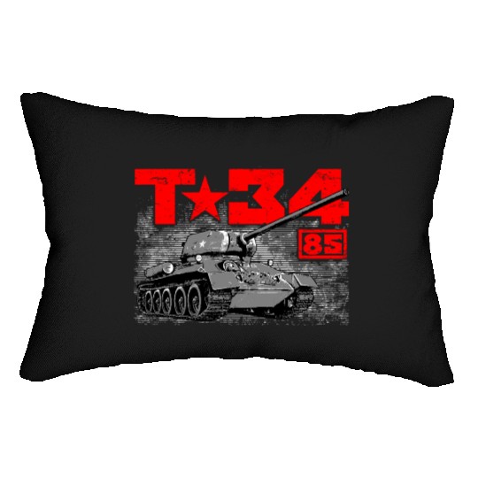 T-34-85 Soviet medium tank Lumbar Pillows