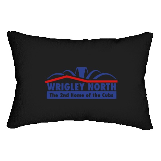 Wrigley North The Second Home of the Cubs Lumbar Pillows