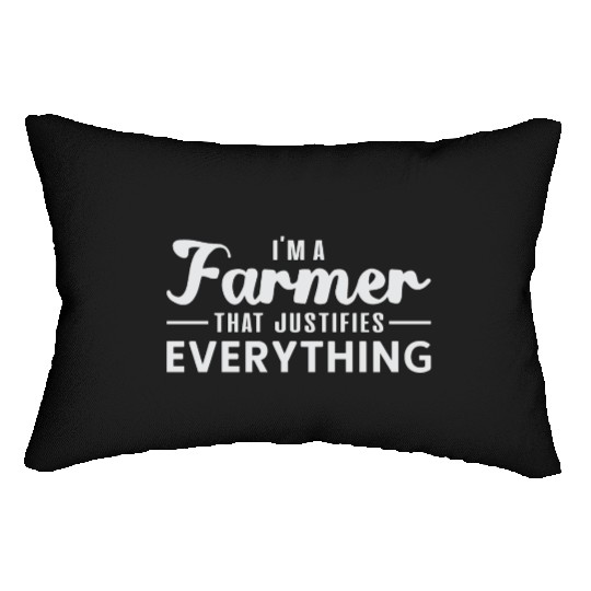 Farm Farmer Farming Funny Agriculture Tractor Gift Lumbar Pillows