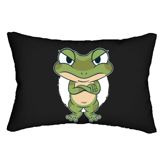Frog Lumbar Pillows |Cute Green Frog Lumbar Pillows | Funny Frog