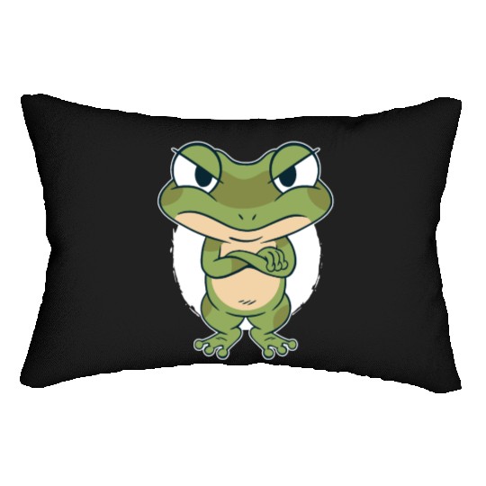 Frog Lumbar Pillows |Cute Green Frog Lumbar Pillows | Funny Frog