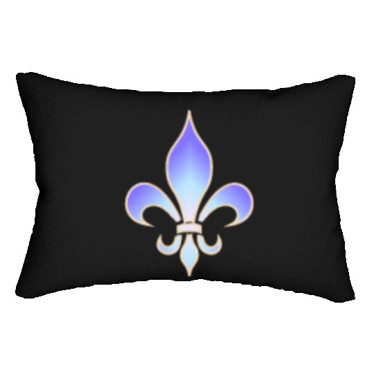 Lily Flower Fleur de Lys Royal Flower Power Roi Lumbar Pillows