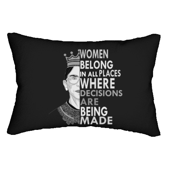 Ruth Bader Ginsburg Lumbar Pillows