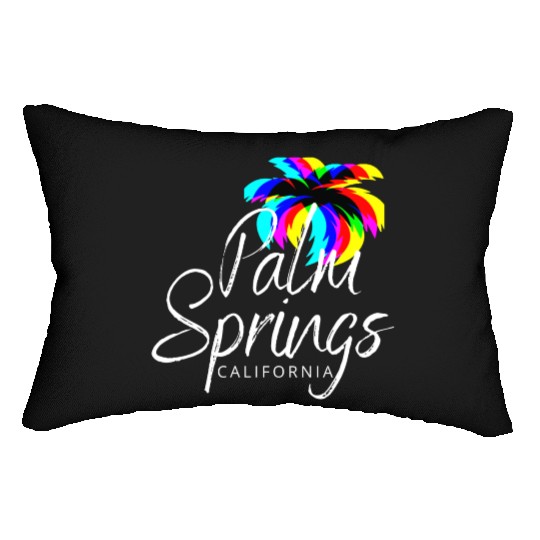 Palm Springs Neon Tree (White) Lumbar Pillows