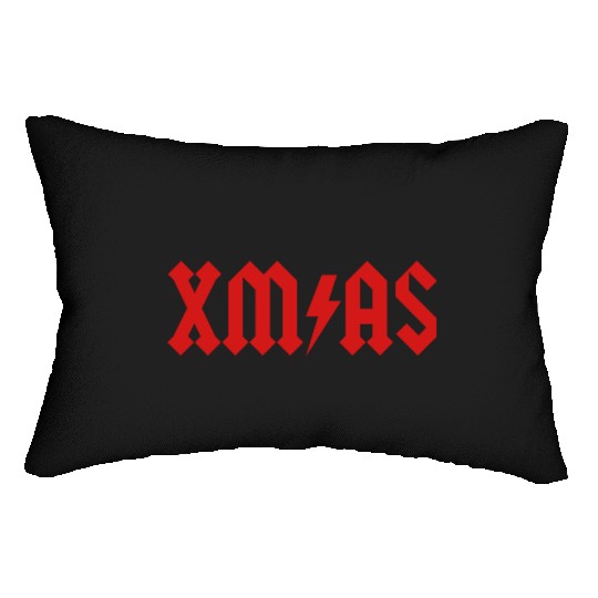 Xmas Rock Roll Heavy Metal funny Christmas X-mas Lumbar Pillows