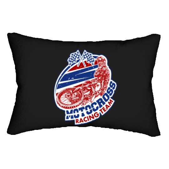 Motocross Racing Team Lumbar Pillows