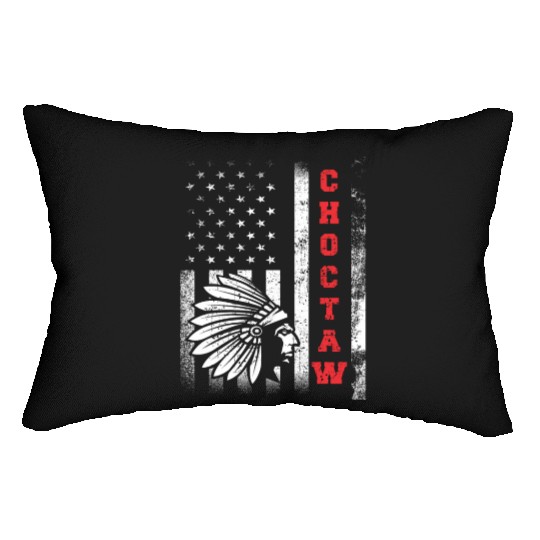 Choctaw Flag US USA Native American Indian Gift Lumbar Pillows