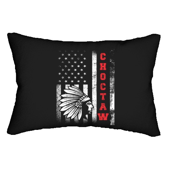 Choctaw Flag US USA Native American Indian Gift Lumbar Pillows