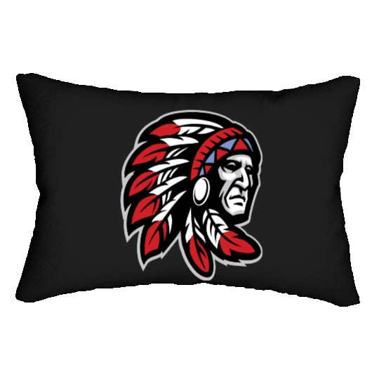 Native American Indian Headdress Lumbar Pillows