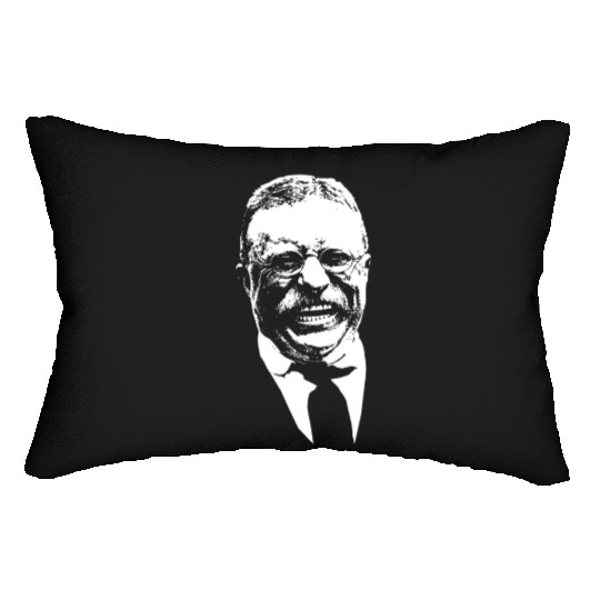 President Teddy Roosevelt Graphic Lumbar Pillows
