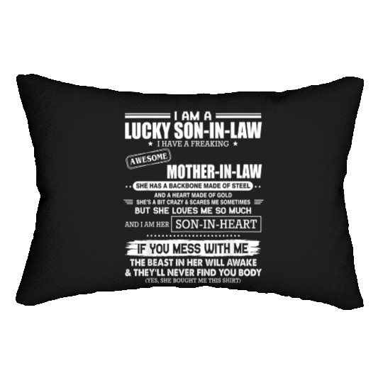 Lucky son in law i have a awesome mother in law Lumbar Pillows
