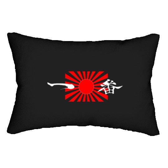 Afro Samurai Headband White Lumbar Pillows