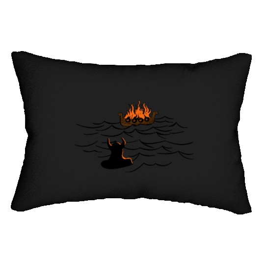 Viking Funeral Lumbar Pillows